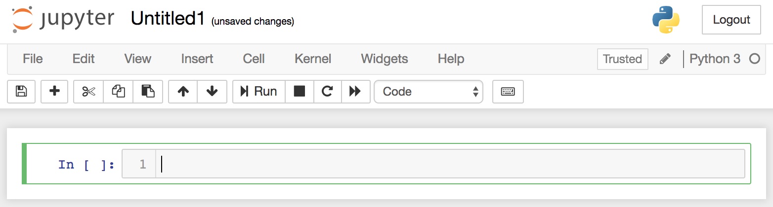 Jupyter New Notebook