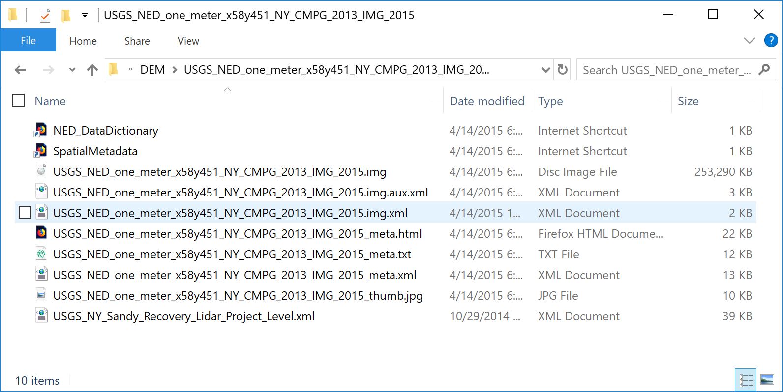 National Map Save File