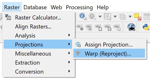 QGIS Warp