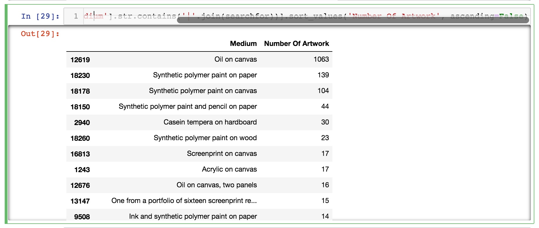 Medium String Contains Sorted